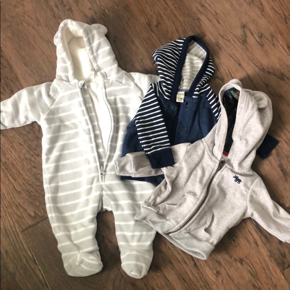 Bundle of baby boy coats & snowsuit
